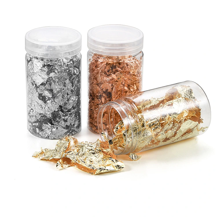 Folha de ouro esmagada